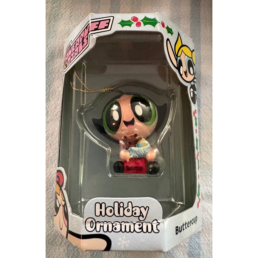 VTG Powerpuff Girls Buttercup Christmas Ornament NIB